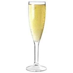 Elite Premium Polycarbonate Champagne Flutes 7oz LCE At 175ml