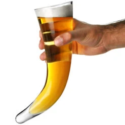 Viking Beer Horn Glass With Stand 17oz / 480ml